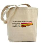 Rory Gilmore's rationale for getting three highlighters. Quote from Gilmore Girls, tote made by CafePress.